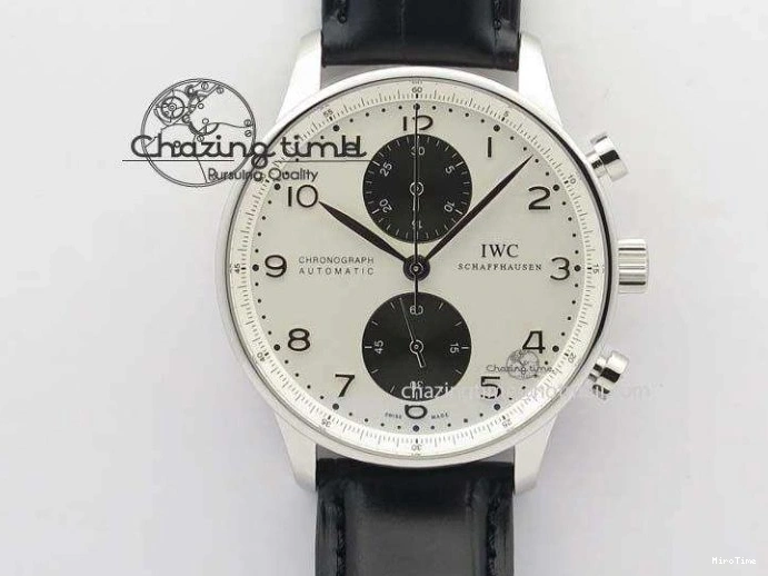 MIROTIME 1230 Portuguese Chrono IW3716 RSF 1:1 Best Edition Blue Dial on Black Leather Strap A RelaxedFit 7045